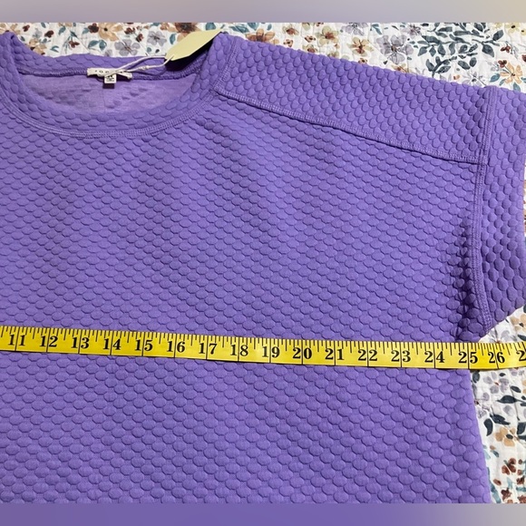 NWT!  JODIFL Lilac Textured Sweatshirt - Picture 9 of 9